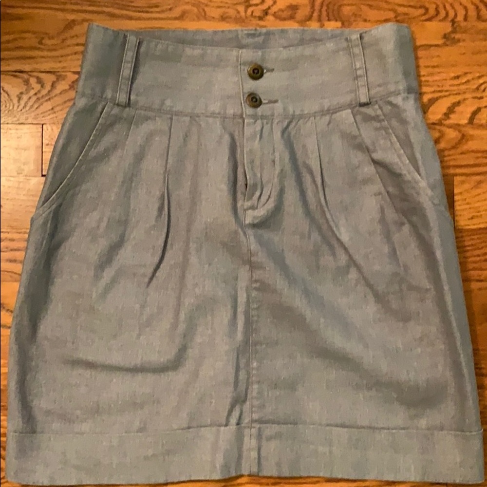 Silence+Noise chambray skirt